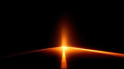 Fiery path through darkness