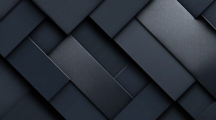 Dark, geometric pattern of overlapping rectangles and strips