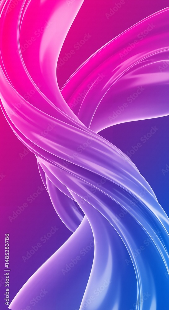 Canvas Prints a mesmerizing blend of vibrant pink and blue swirls capturing the essence of motion and flow in abst