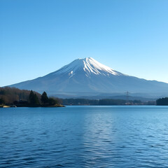 mt.Fuji in kawaguchiko lake,Kawaguchiko lake of Japan,Mount Fuji, Kawaguchi Lake, Japan