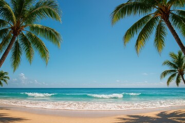 Fototapeta premium Tropical paradise beach scene.
