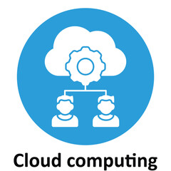 Cloud computing Vector icon which can easily modify or edit