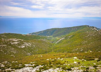 Isola d'Elba, Italy - The touristic island of Tuscany region, with awesome landscape sea, beach and trekking path named GTE, with alpinistic and ferris ways.