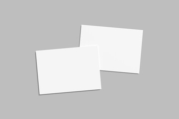 A5 Landscape Flyer Blank Mockup