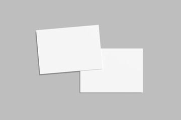 A5 Landscape Flyer Blank Mockup