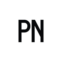 PN monogram logo design letter text name symbol monochrome logotype alphabet character simple logo