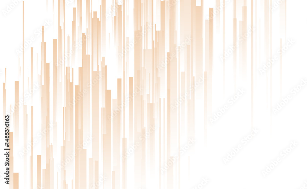 Poster orange white geometric stripes abstract tech minimal background. vector design