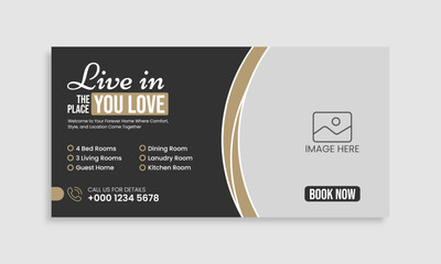 Real estate billboard and banner template Design for marketing.