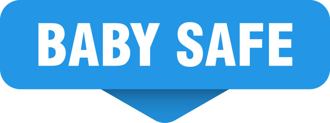 baby safe sticker. baby safe sign on transparent background