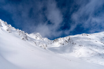 Obraz premium 厳冬期の木曽駒ケ岳