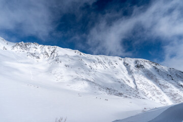 Obraz premium 厳冬期の木曽駒ケ岳