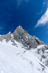 厳冬期の木曽駒ケ岳