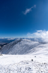 厳冬期の木曽駒ケ岳