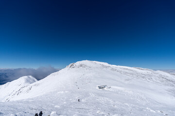 厳冬期の木曽駒ケ岳