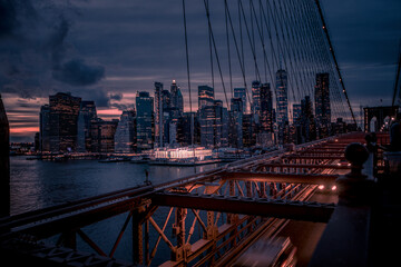 Moody and Vibrant Brooklyn Bridge