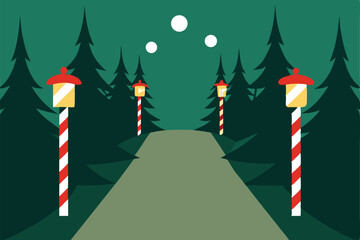 christmas tree in the city