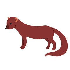 Fototapeta premium Fisher animal icon clipart avatar logotype isolated illustration