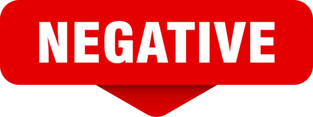 negative sticker. negative sign on transparent background