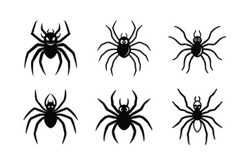 halloween black spider creepy design