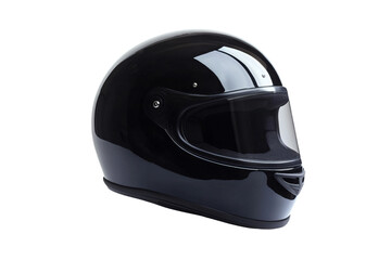 Fototapeta premium a black helmet on a white background