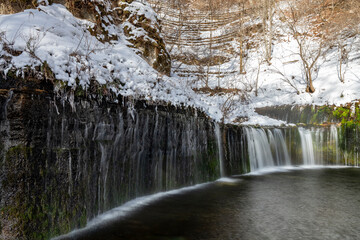 冬の白糸の滝