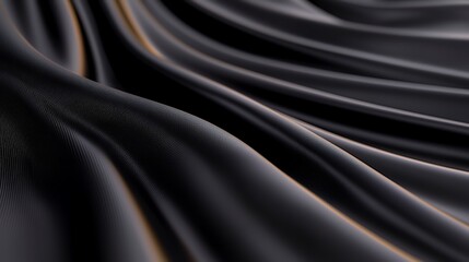 Black Fabric Flowing Texture