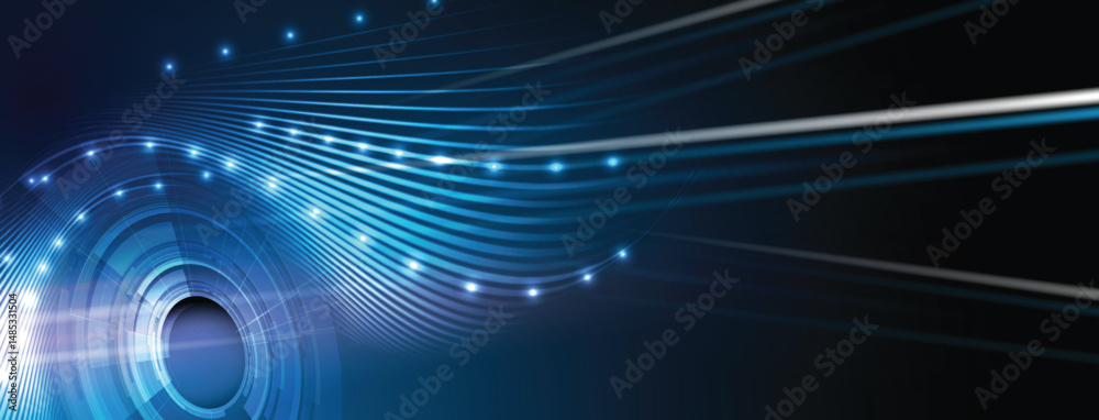 Poster abstract high technology and science background