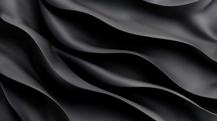 Black Fabric Waves