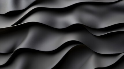 Black Fabric Waves