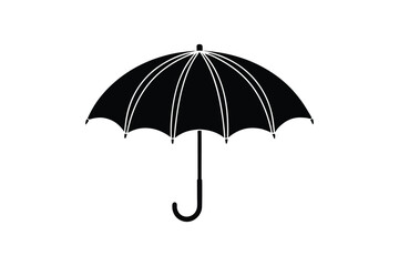 Silhouette art illustration of a classic umbrella.eps