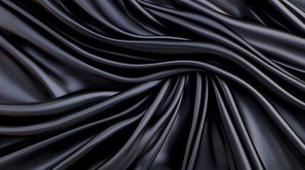 Black Fabric Waves
