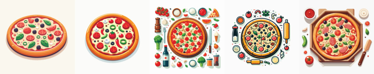 Vector of a pizza