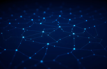 Fototapeta premium Abstract Digital Network Visualization