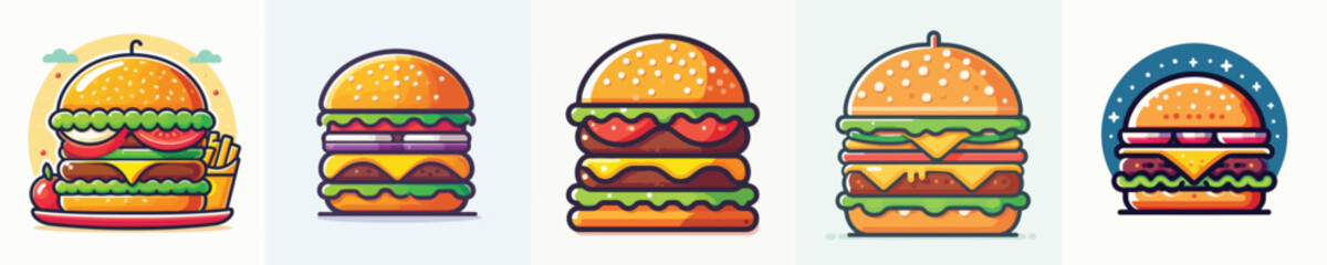 Vector of a burger