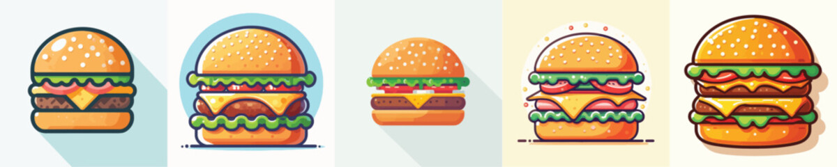 Vector of a burger