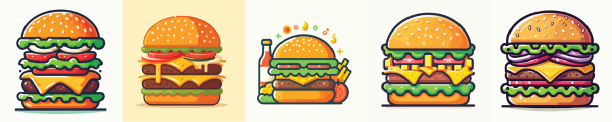 Vector of a burger