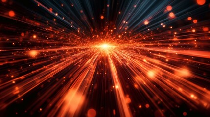 Abstract Red Light Explosion Background