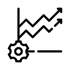 demand planning line icon