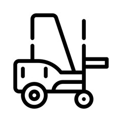 forklift line icon