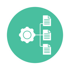 Fototapeta premium Processing multiple files Vector icon which can easily modify or edit