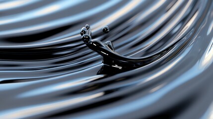 Black Liquid Splash