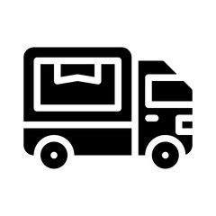 truck glyph icon