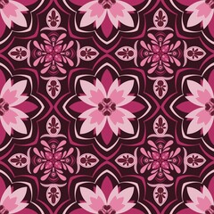 seamless floral pattern , pink , flower, background, wallpaper ,bloom ,decor, interior 