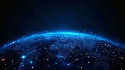 Global Network of Connection Illustrative Image