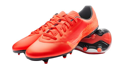 Professional Soccer Cleats for Outdoor Use on White Background Isolated