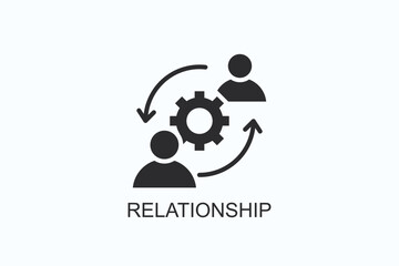 Relationship Icon Or Logo Isolated Vector Illustration