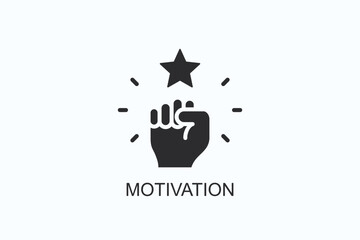 Motivation Icon Or Logo Isolated Vector Illustration