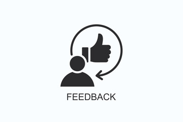 Feedback Icon Or Logo Isolated Vector Illustration