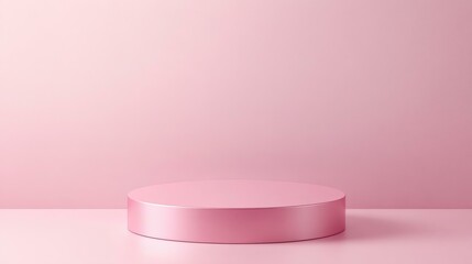Pink Geometric Abstract Display Platform