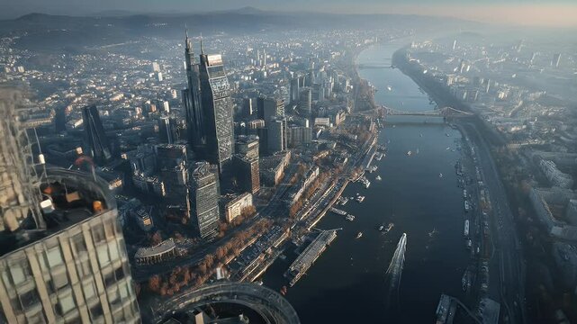 Unfinished urban construction project